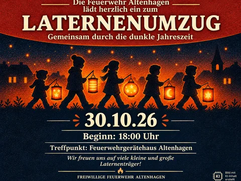 Einladung zum Laternenumzug